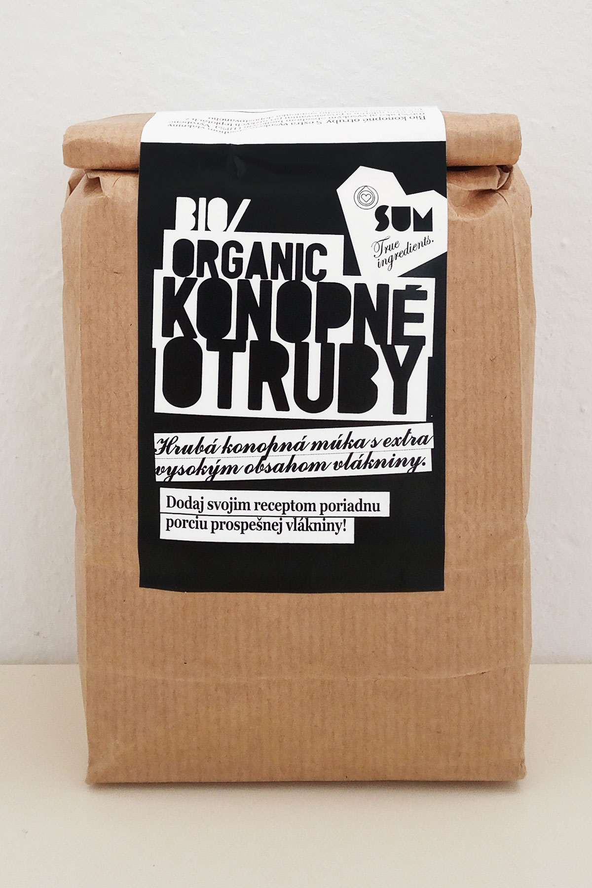 SUM Hemp Bran Powder Organic 500 g / SUM Konopné otruby BIO 500 g