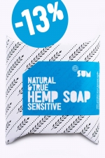 SUM Hemp Soap Sensitive, Natural&True 80 g / SUM Pravé konopné mydlo Sensitive, Natural&True, 80 g